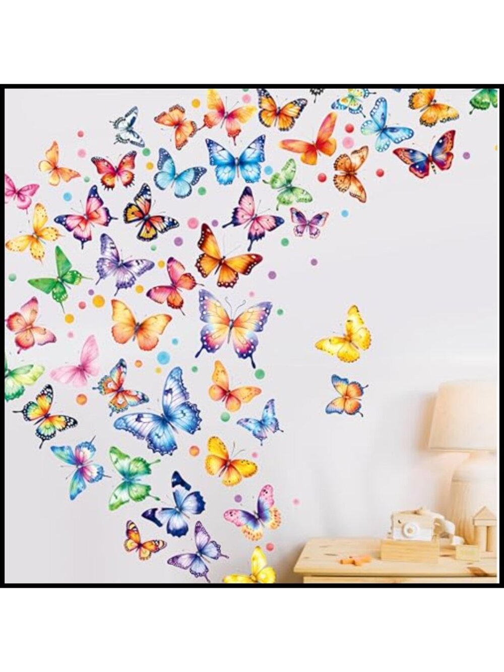 235 Pc Butterfly Wall Decals Self-Adhesive Vinyl Stickers Room Decor